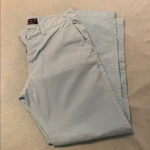 American Eagle Baby Blue Slim Straight Chinos
